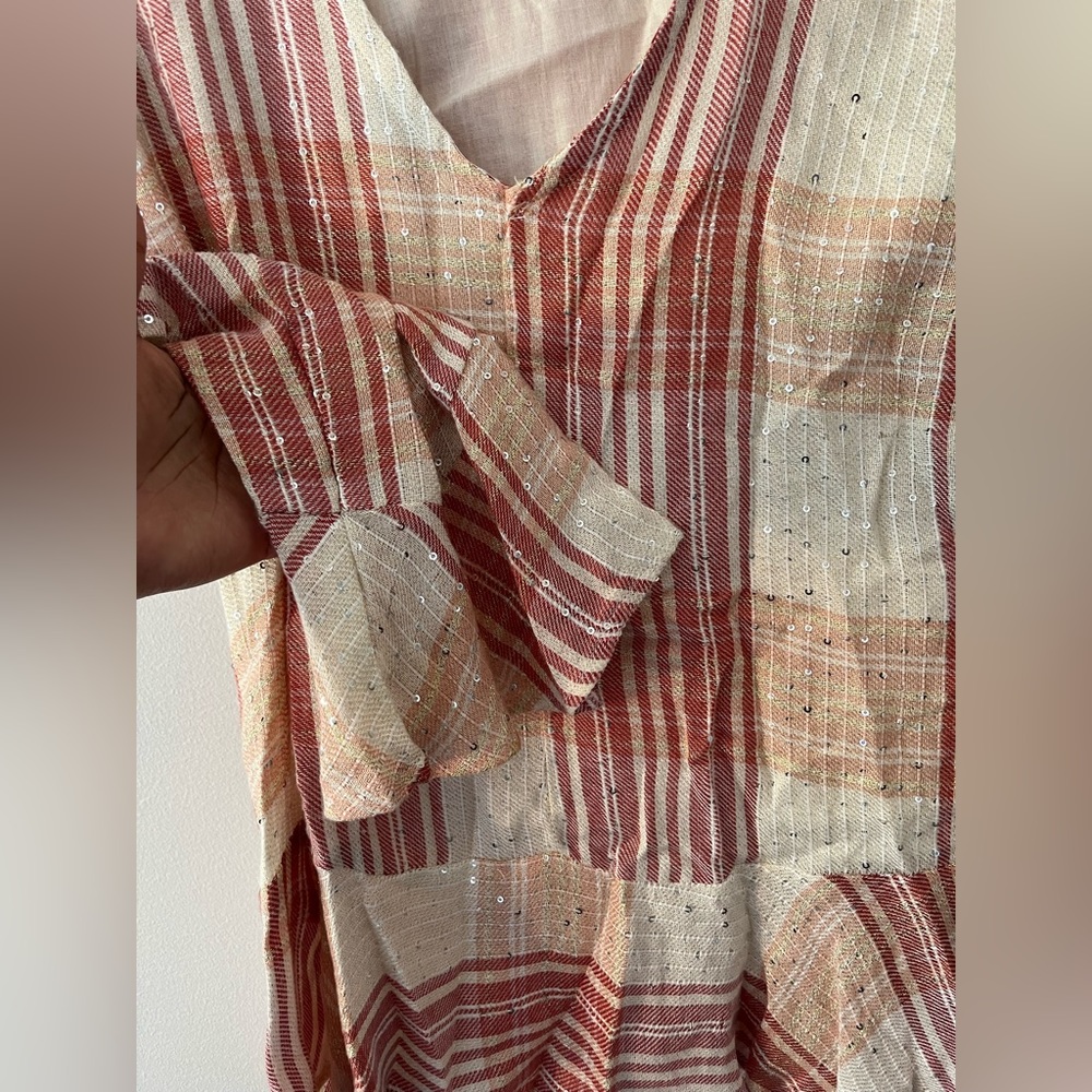 Striped v neck blouse - Picture 4 of 6